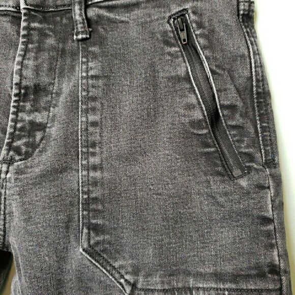 Gap 1969 Mens Jeans Slim Black Faded Selvedge Denim Skater Grunge Stretch 30x32 - Picture 6 of 16